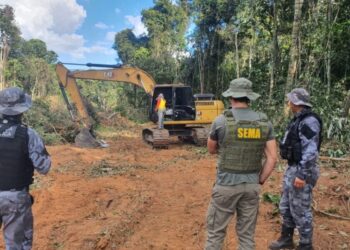 Sema-MT e Força Tática aplicam R$ 3 milhões em multas e apreendem três máquinas utilizadas em desmate ilegal