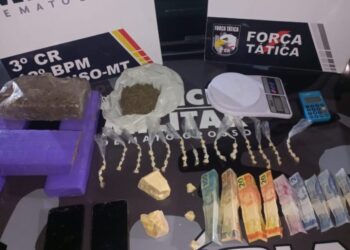 Força Tática prende homem com porções de pasta base e tabletes de maconha em Sorriso
