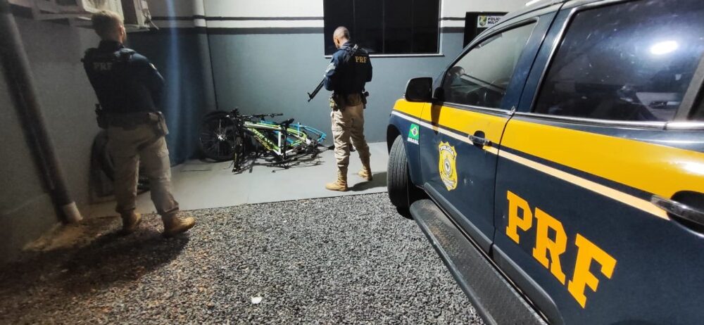 PRF apreende bicicletas furtadas em operação de fiscalização em Sorriso,
