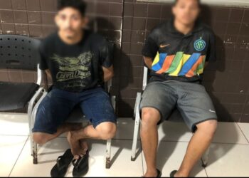 Dupla é presa suspeita de tráfico de drogas no bairro Boa esperança