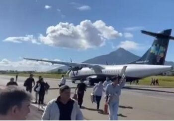 Avio da Azul faz pouso de emergncia em aeroporto de MG