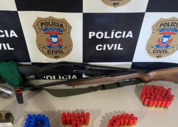Polícia Civil apreende armas e munições em endereço de investigado por oito disparos contra veículo