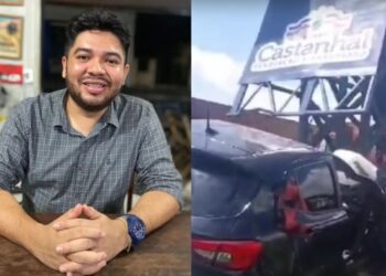 Vereador morre após bater carro contra pórtico em Castanhal, no Pará