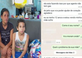 Mãe de menino que viralizou ao pedir gás de cozinha é despejada: 'não tenho para onde ir'