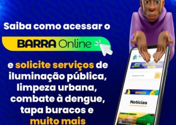 Conheça o Barra Online: plataforma de solicitações de serviços públicos municipais.