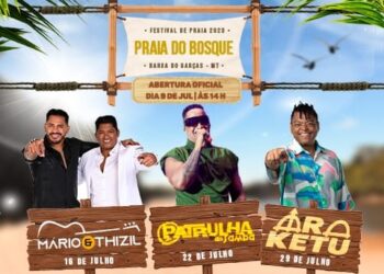 Praia do Bosque: Prefeitura de Barra do Garças divulga programação para temporada de praia 2023.