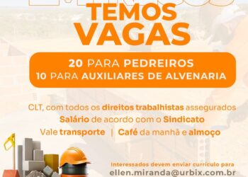 Residencial Carvalho: ServMix está com vagas de trabalho abertas.