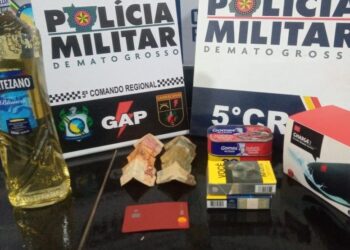 Polícia age rápido e pre suspeito de furto em Barra do Garças.