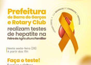 No Dia Mundial de Combate à Hepatite, Prefeitura de Barra do Garças e Rotary Club promovem ação na Feira de Agricultura Familiar.