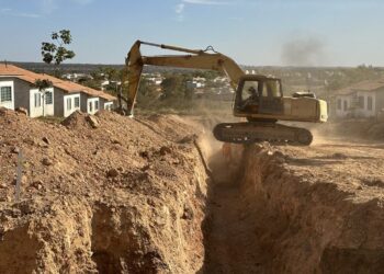 Barra do Garças: Nova etapa é iniciada nas obras do Residencial Carvalho I, II e III.