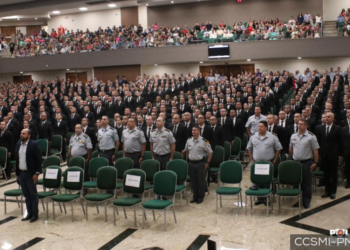 PM realiza aula inaugural do curso de formação de 560 alunos soldados e oficiais.