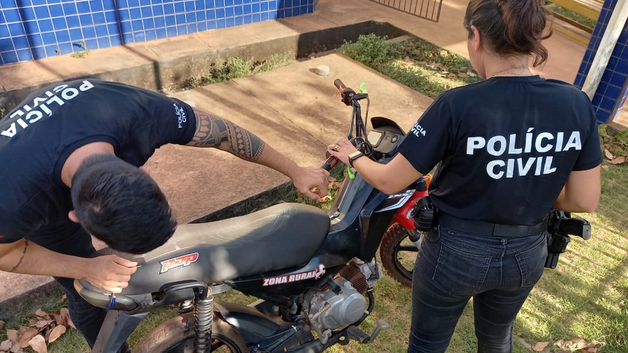 Policia Civil de Rurópolis recupera motocicleta furtada