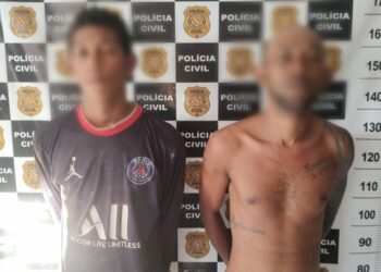 Homens acusados de assaltarem estabelecimento comercial no bairro Vitória Régia são presos, em Itaituba