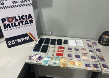 PM prende suspeito por estelionato e apreende celulares e chips