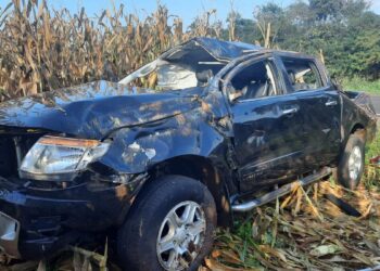Jovem morre e quatro ficam feridos após carro capotar na PR-497, em São Miguel do Iguaçu | Oeste e Sudoeste