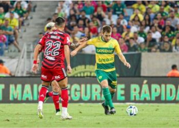 Cuiab d show na Arena Pantanal e derrota o Flamengo em jogo histrico