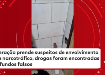 Três pessoas são presas com cocaína em fundo falso de parede de banheiro em São José dos Pinhais; VÍDEO