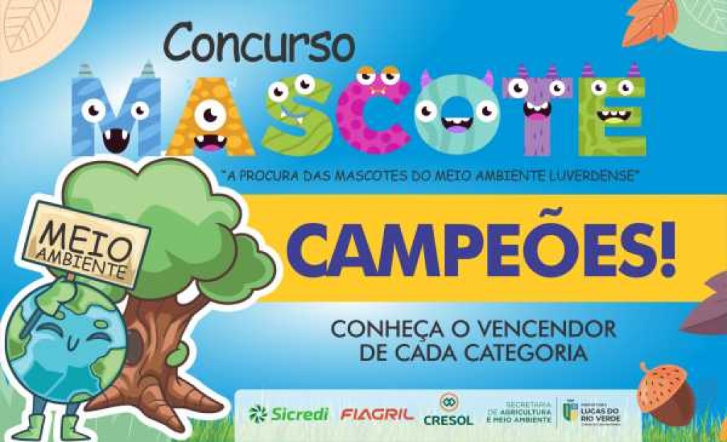 Prefeitura divulga resultado do Concurso Mascotes do Meio Ambiente