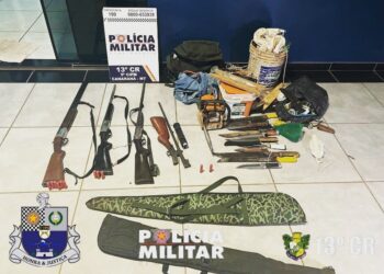 Policia Militar realiza prisão de 04 suspeitos de invasão em propriedade rural do Município de Canarana-MT.