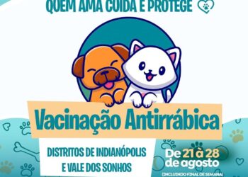 Prefeitura inicia campanha de vacinação antirrábica no sentido a região de General Carneiro, e nos distritos de Vale dos Sonhos e Indianópolis, nesta segunda (21)