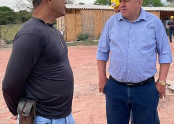 Dr. Adilson Gonçalves acompanha andamento da construção do 1º Lar dos Idosos de Barra do Garças.