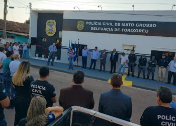 Polícia Civil inaugura reforma da Delegacia de Torixoréu MT.