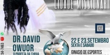 Pastor Dr. David Owuor, conhecido mundialmente, estará em Pontal do Araguaia.