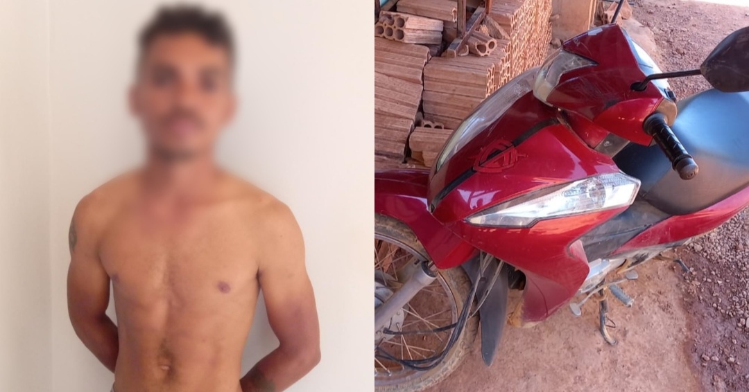 Homem suspeito de furtar motocicleta é preso pela PM