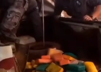 Policia Militar realiza apreensão de aproximadamente 50 kg de entorpecentes em Canarana- MT