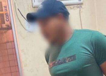 Homem é preso pela PM no 15° BPM em Itaituba, no PA