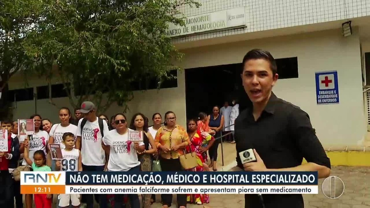 Há dois meses sem medicamentos, pacientes com anemia falciforme protestam