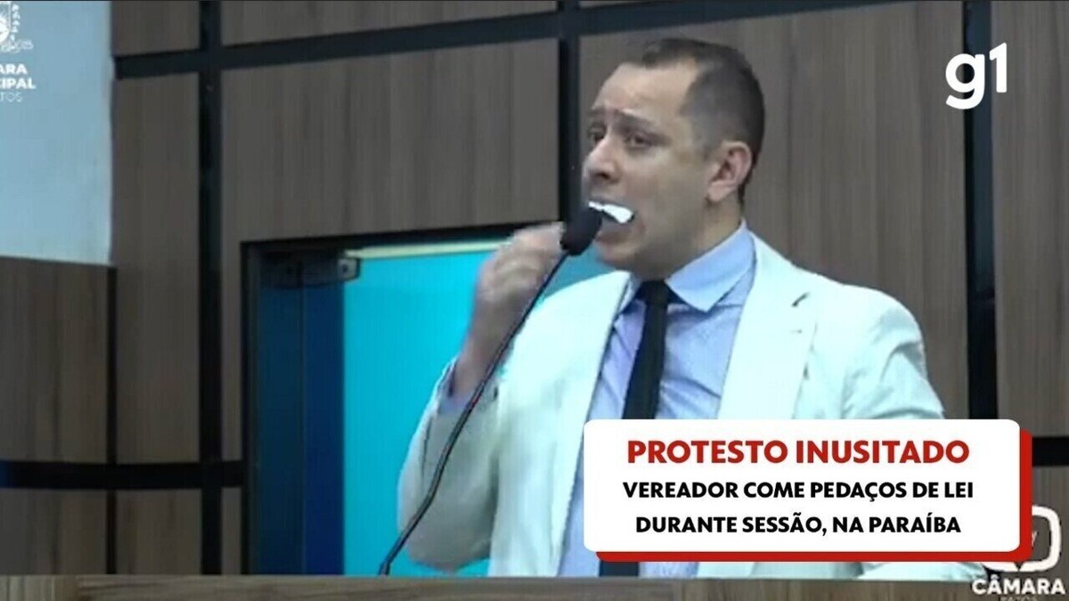 Vice-presidente de Câmara na Paraíba come pedaços da Lei Orgânica