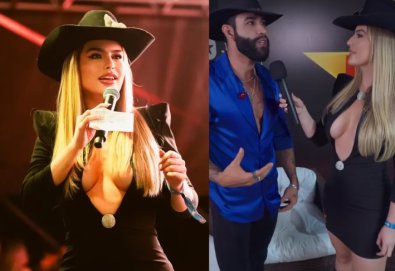 Famosa usa decote para entrevistar GL e criticada