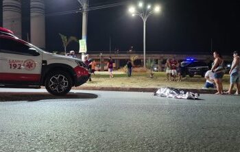Torcedor atropela e mata mulher de 53 anos em frente a shopping