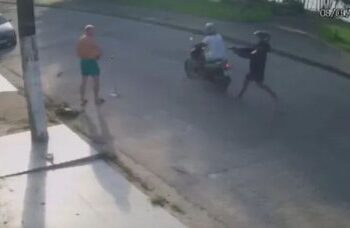 Sargento da PM sendo executado enquanto varria rua