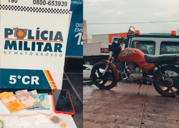 Perseguição policial em Barra do garças termina termina com a prisão por tráfico de drogas.