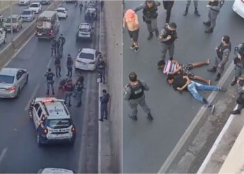 PM persegue, atira e prende bandidos na Trincheira Jurumirim