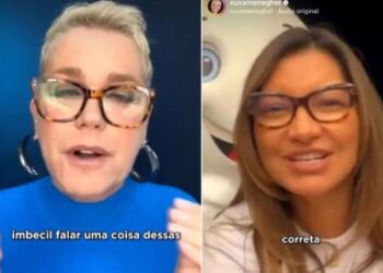 Xuxa chama internauta de ‘idiota e imbecil’ em live com Janja