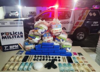 PM prende homem e apreende arma de fogo, drogas e cestas básicas de organização criminosa