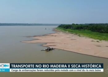 Cota mínima do rio Madeira é a pior em em Porto Velho nos 56 anos de medições, diz ANA