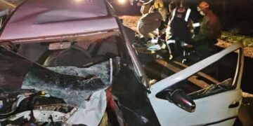 Acidente na BR 158 deixa condutor gravemente ferido.