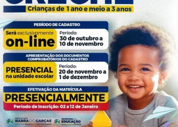 Secretaria de Educação divulga calendário para renovação e pré-matrícula para alunos da educação infantil e fundamental.