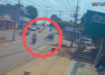 Duas motocicletas colidem no bairro santo antônio em Itaituba, no PA