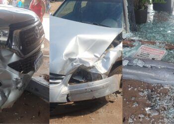 Dois veículos colidem no bairro santo antônio em Itaituba, no PA