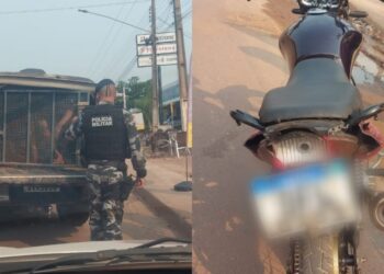 Adolescente é detido após empinar moto em frente de militares da 1° CIME em Itaituba