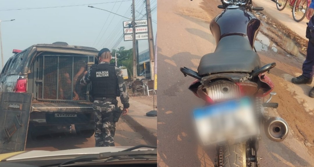 Adolescente é detido após empinar moto em frente de militares