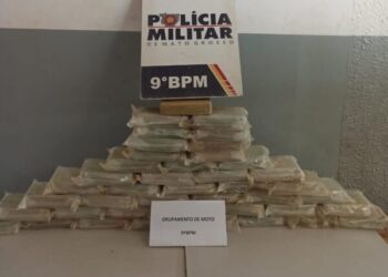 Polícia Militar apreende 42 tabletes de cocaína e prende homem por tráfico de drogas
