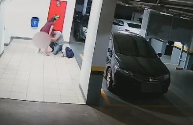 Pais fazem parto de filha em garagem de prdio; vdeo