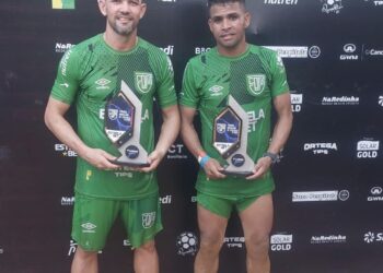 Dupla de Rondonópolis conquista título no Brasileiro de Futevôlei