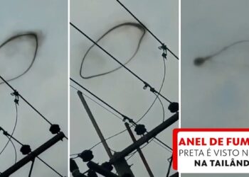 É #FATO que anel misterioso de fumaça preta foi visto flutuando no céu na Tailândia; veja vídeo